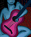 woman with guitar